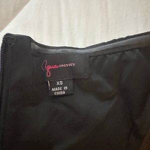 Black cocktail dress. Strapless. Size Xs. Great quality